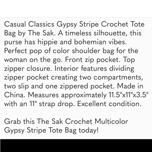 The Sak Multicolor Riviera Crocheted Tote - Picture 15 of 15